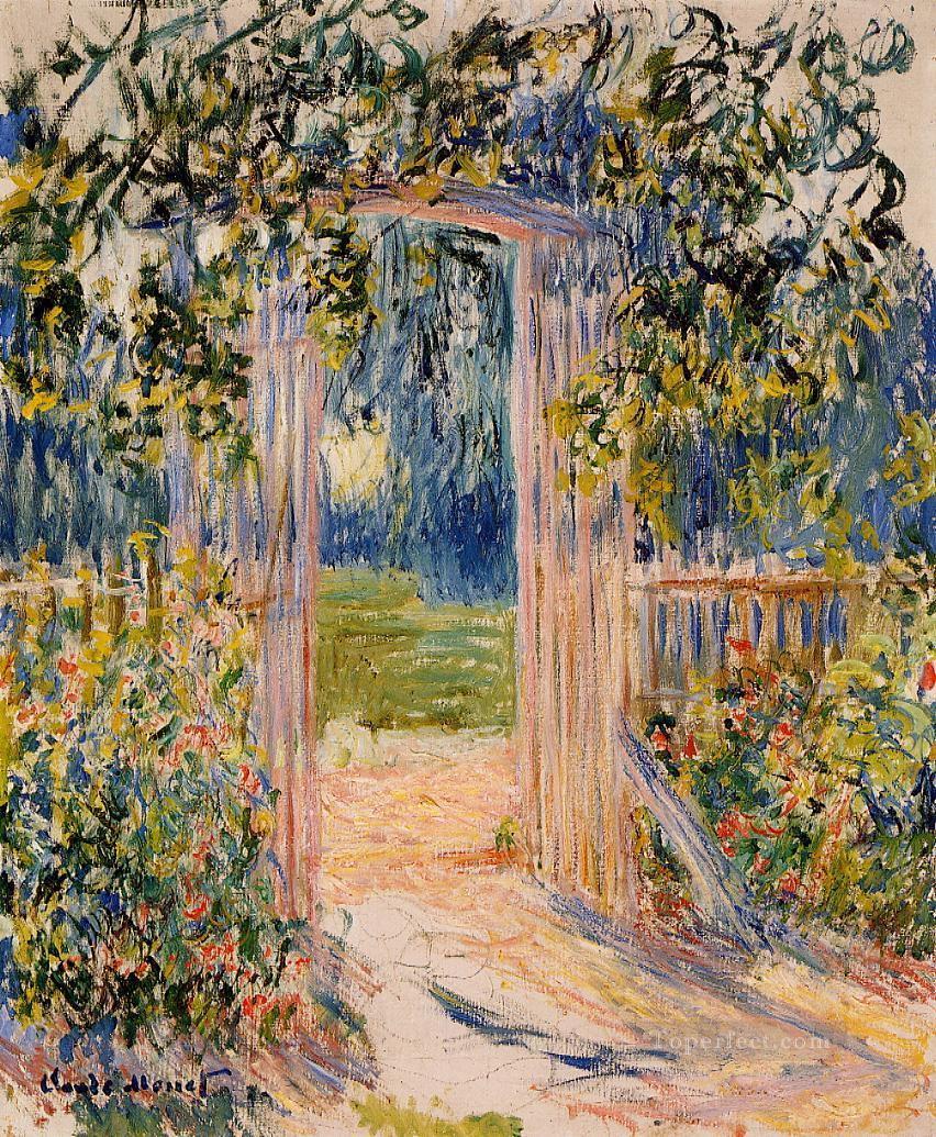 庭園の門 クロード・モネ油絵